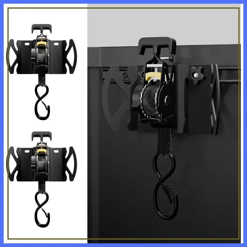 

Rotating Retractable Ratchet Straps Fit for Toyota Tacoma 2005-2026, Tundra 2008-2026 & Jeep Gladiator 2020-2026, Heavy-Duty Tie Down with Swivel Ratchet