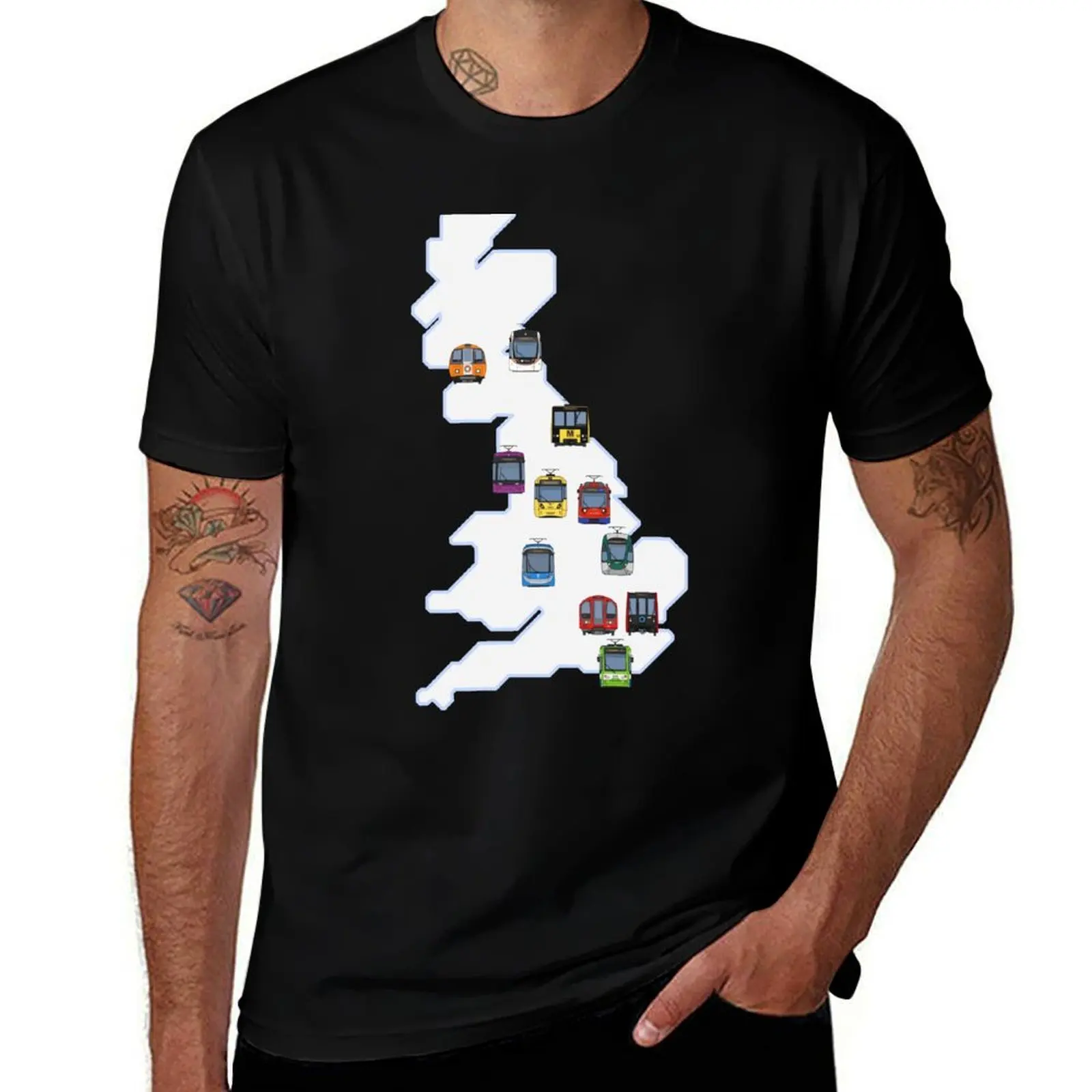 Metro and Light Rail of Britain (Geographic) T-Shirt Festival Party Tee Top T-Shirt
