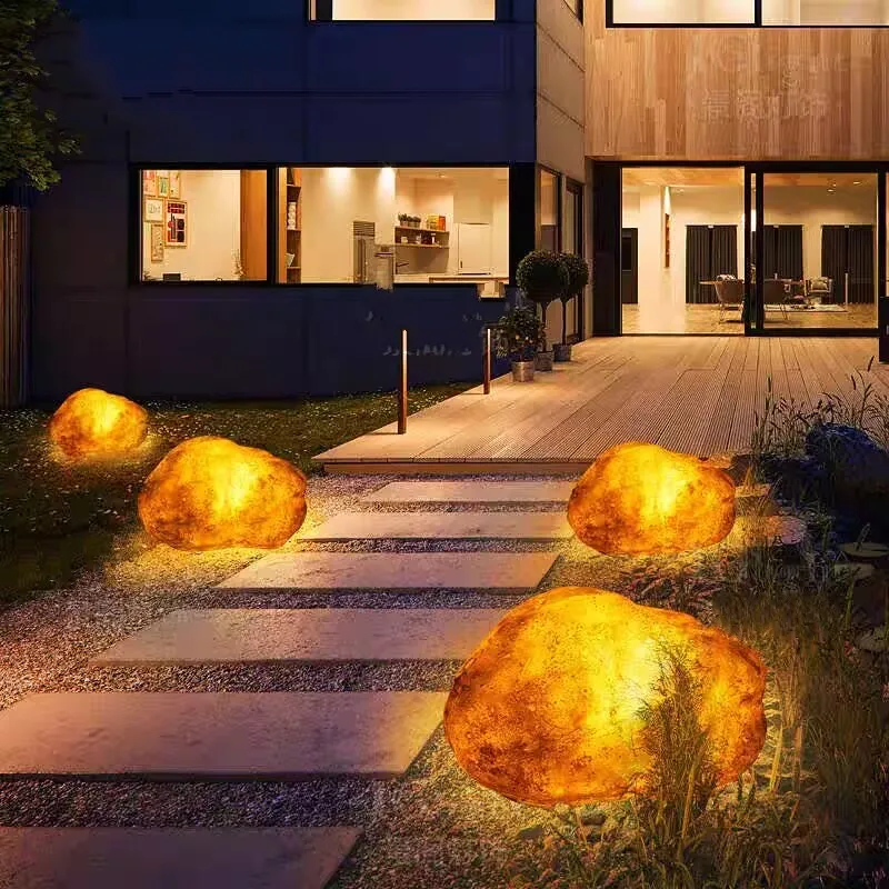 

Outdoor Solar Power Pebble Stone Lamp IP65 Waterproof Landscape Lighting for Yard Walkway Patio Driveway Decoration