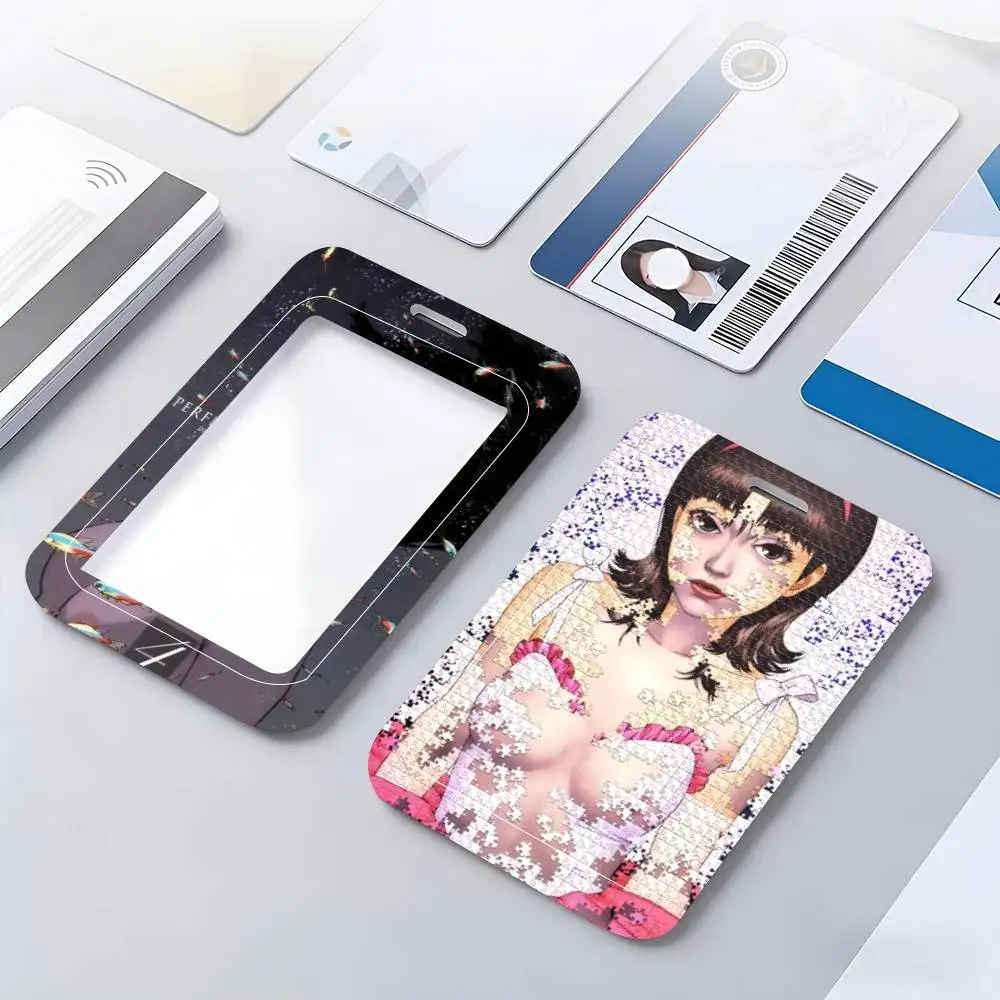 Japan Anime Perfect Blue ID Card Holder Neck Strap Pendant Door Badge Holder Lanyards Keychain Work Credential Case Gift