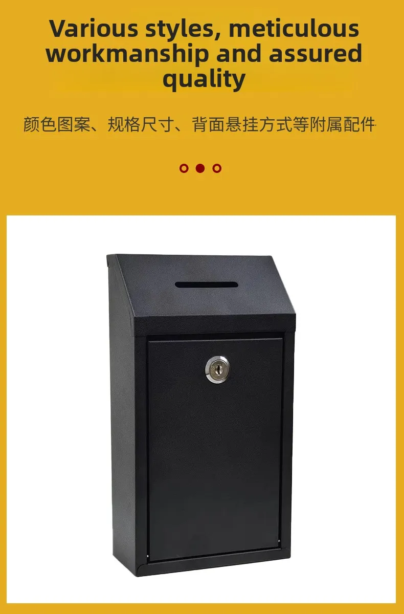 Coin Box Donation Box Outdoor Mailbox Suggestion Box