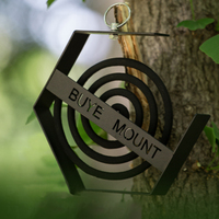 Outdoor Mosquito Coil Tray Camping Tools Tourist Hiking Mosquito Coil Holder Camping Supplies Hanging Mosquito Coil Holder Black