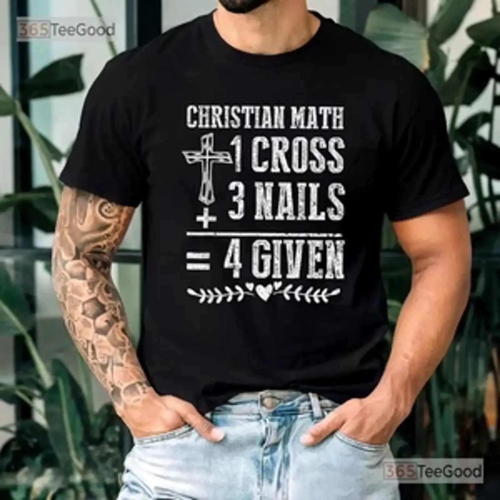Christian Math Religion T Shirt Christ Follower For Men And Women vintage Washed designer clothes Unisex graphic Slightly