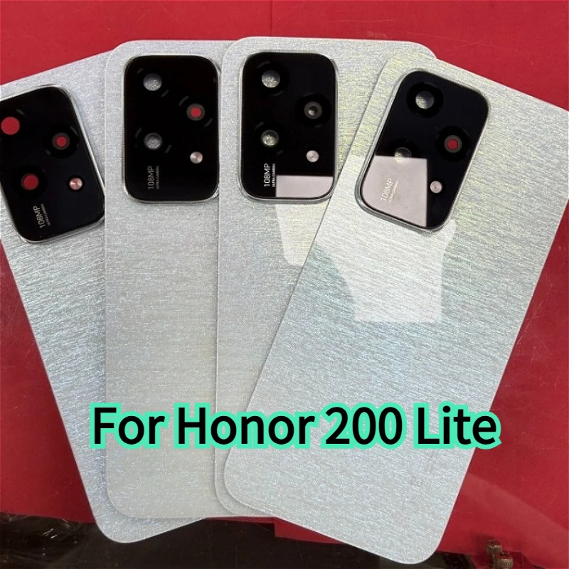 for Honor200Lite Battery Back Cover Replacement For Honor 200 Lite Rear Housing Case Replace Phone Repair Parts + Camera Lens