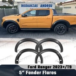 Fender Flares Wheel Arch For Ford Ranger Next Gen 2023 2024 2025 Wildtrak Wildtrak-X with Parking Sensor Car Exterior Accessorie