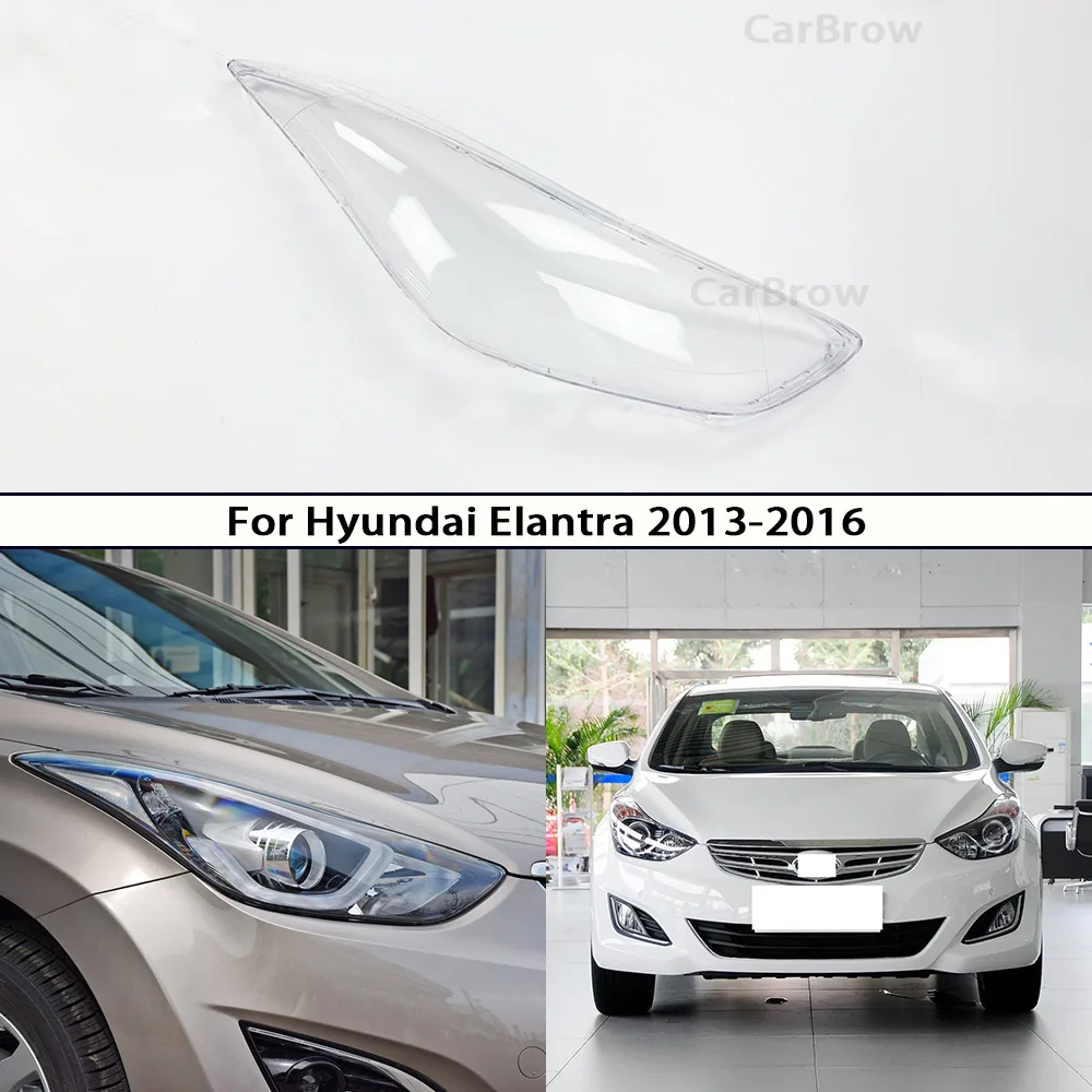 

Headlamp Shell Plexiglass Replace Original Lens For Hyundai Elantra 2013 2014 2015 2016 Headlight Cover Lampshdade