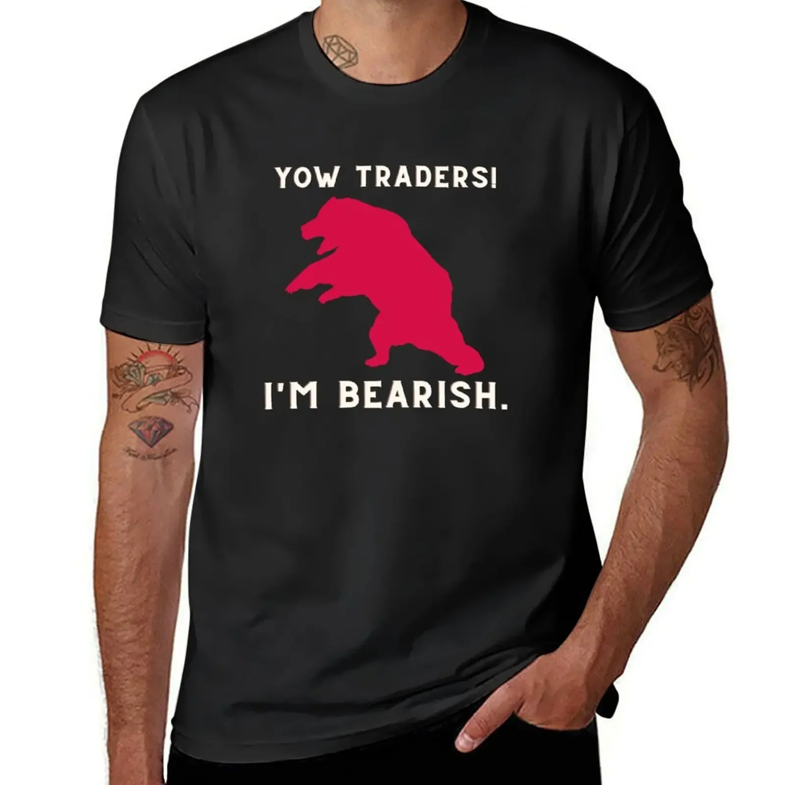 

Bearish Trading T-Shirt anime clothes blue archive graphic tee shirt oversized t shirts for men