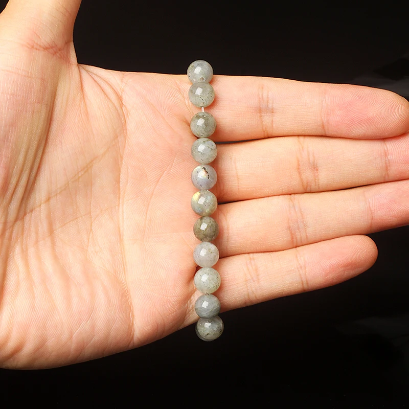 5A Original Flash Labradorite Bracelets for Women Reiki Blue Light Moonstone Beaded Bracelets Nature Semi-precious Stone Jewelry - Image 3