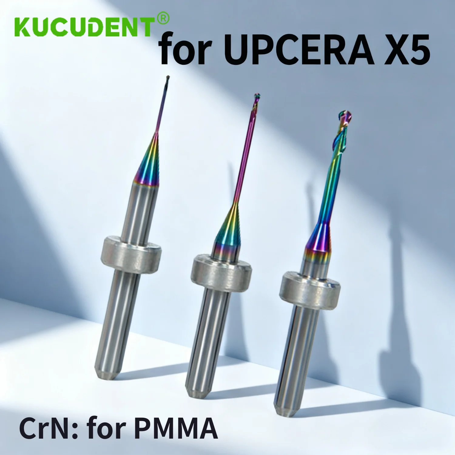 

Dental Milling Burs for Upcera X5 Cad Cam PMMA PEEK CrN Coating Milling Burs Cutter D4 Grinding Drills Dentistry Lab Tools