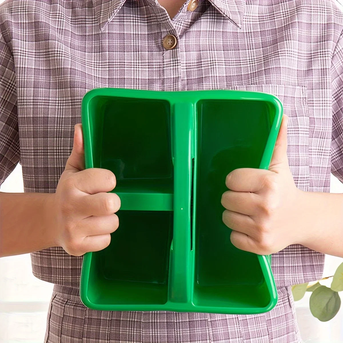 

Набор из 4 контейнеров для хранения с ручками, разноцветные органайзеры с отделениями для уборки и творчества