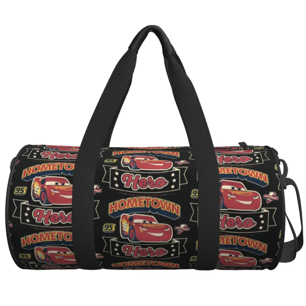 

Cars Lightning McQueen 95 Hometown Hero Travel Bag Yoga Sports Bags Large Capacity Novelty Gym Bag Men Printed Fitness Bag