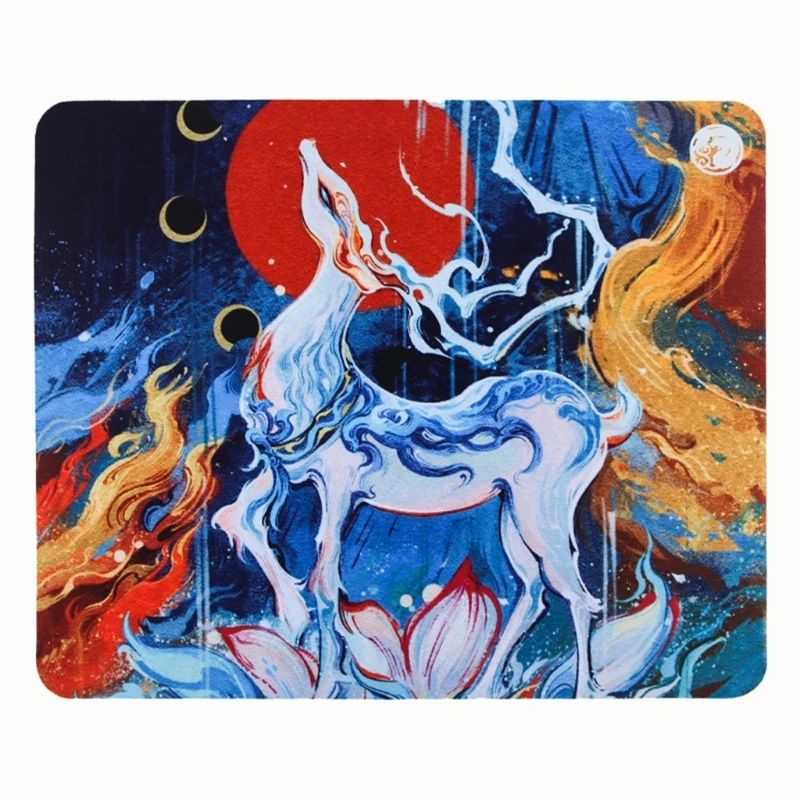 

Esptiger Game Mousepad QingSui Deer Theme Professional Mouse Pad 4mm Thick