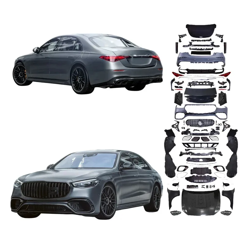 

Bodykit for S Class W221 2006-2013 Upgrade to W223 S63 Style Bumper Headlight Plug and Play Easy