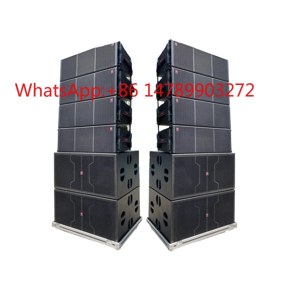 Wooden LA212 Dual 12 Inch 2000W Three Way Outdoor Church Concert Line Array Speaker