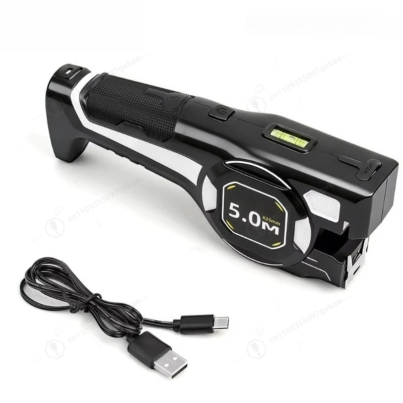 2-in-1 Rangefinder Laser Tape Measure Infrared Rangefinder Steel Tape Measure Indoor Measuring Instrument Cross-line Decoration view 2