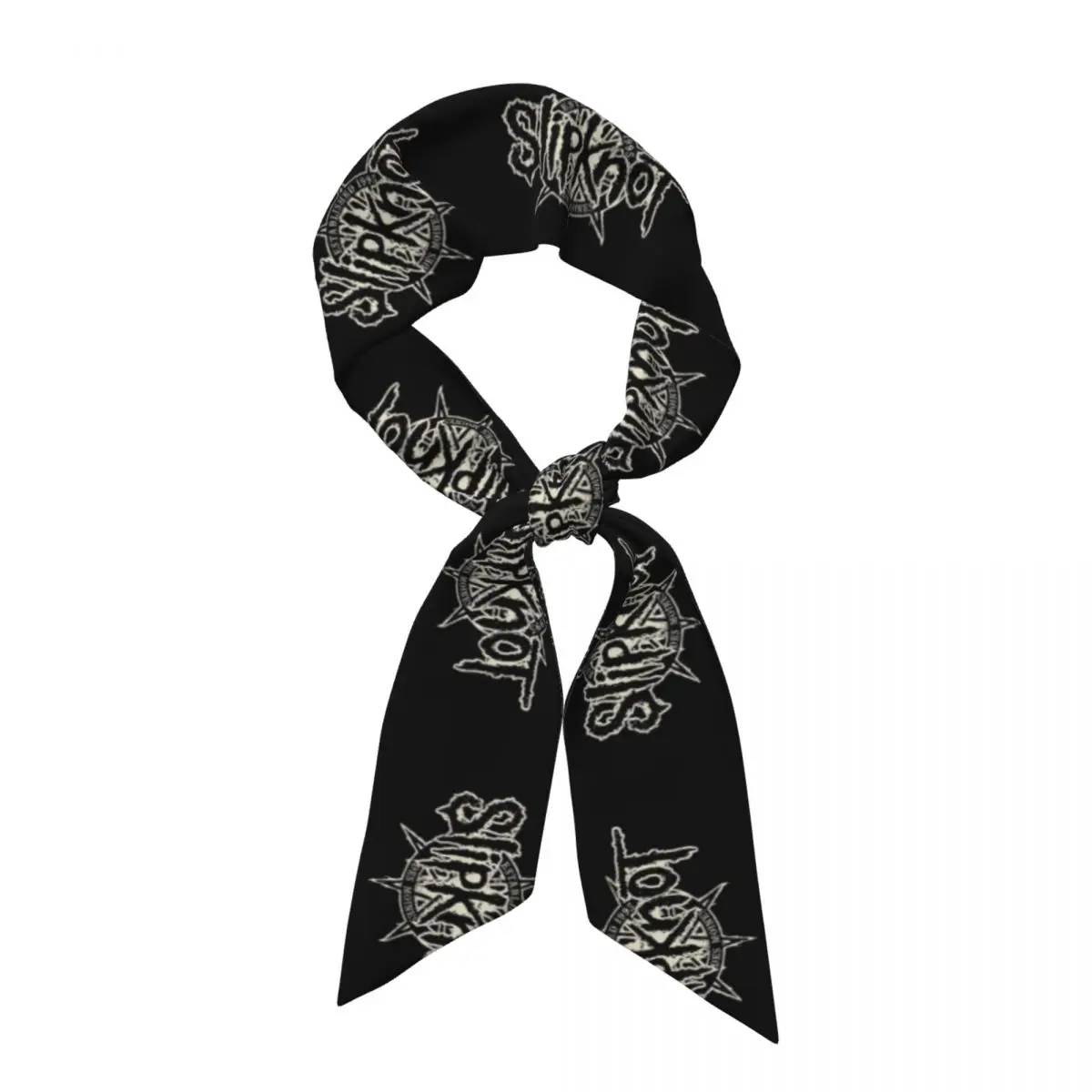 S-Slipknots Heavy Mental Music (4) Women Long Narrow Scarf Silky Skinny Scarf Multi-use Neck Head Wrap for Office Daily Party