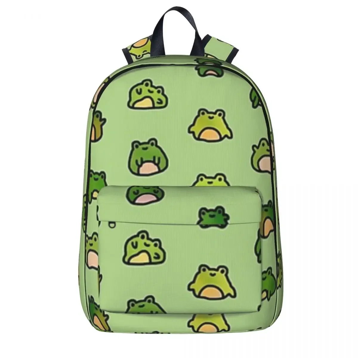 Frogs Doodle Backpack Waterproof Children School Bag Laptop Rucksack Travel Rucksack Large Capacity Bookbag