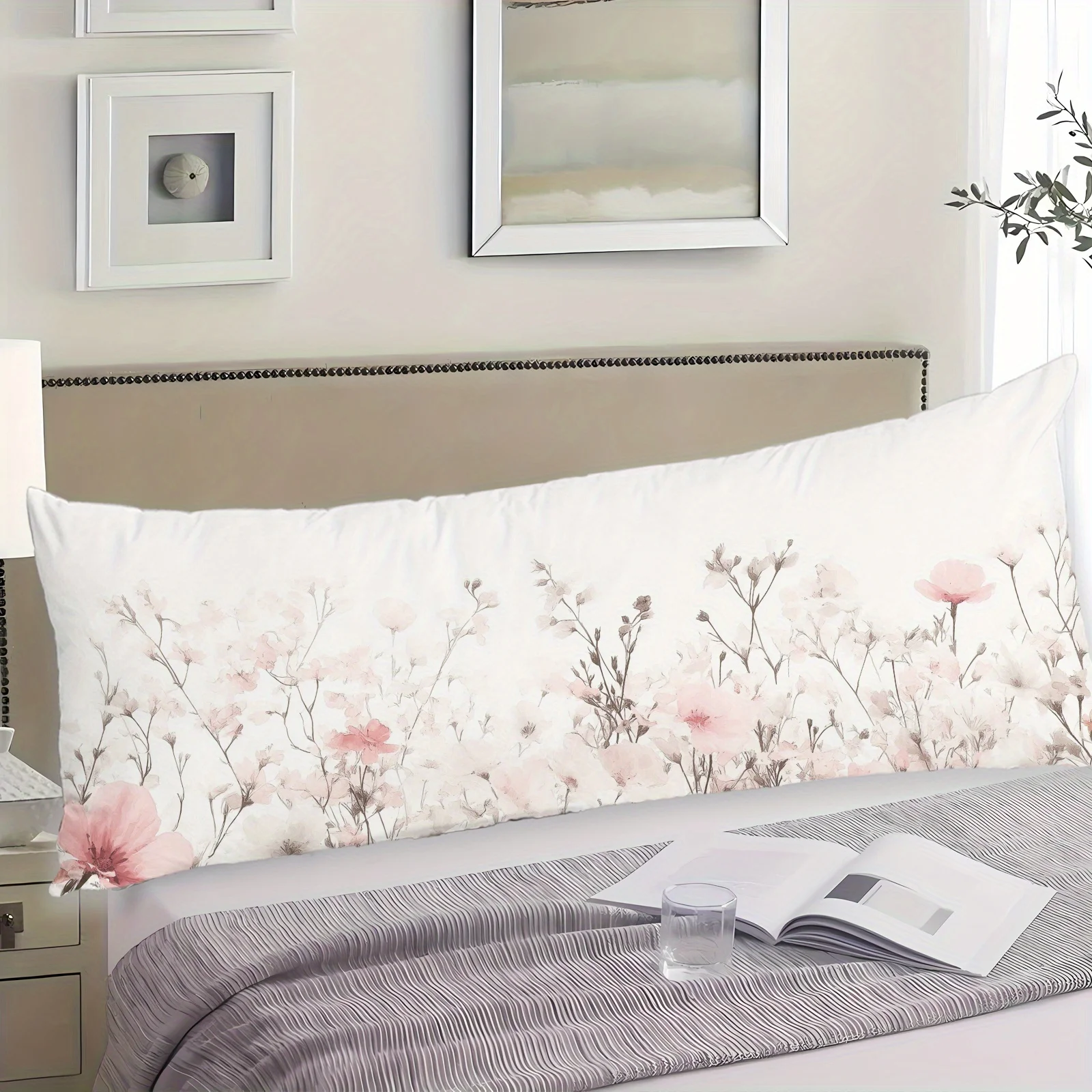 Machine Washable Ultra-Fine Microfiber Long Pillowcase with Invisible Zipper | Designed for Comfortable Sleep in Autumn And Wint