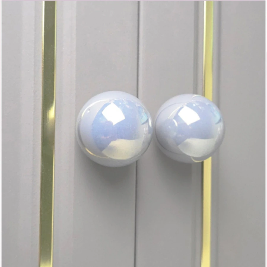 السيراميك مقابض لقطع الأثاث بيرليسسينت مقبض كابينة درج المطبخ مقابض الأثاث مقبض الأجهزة مقابض خزانة ملابس الأطفال #6