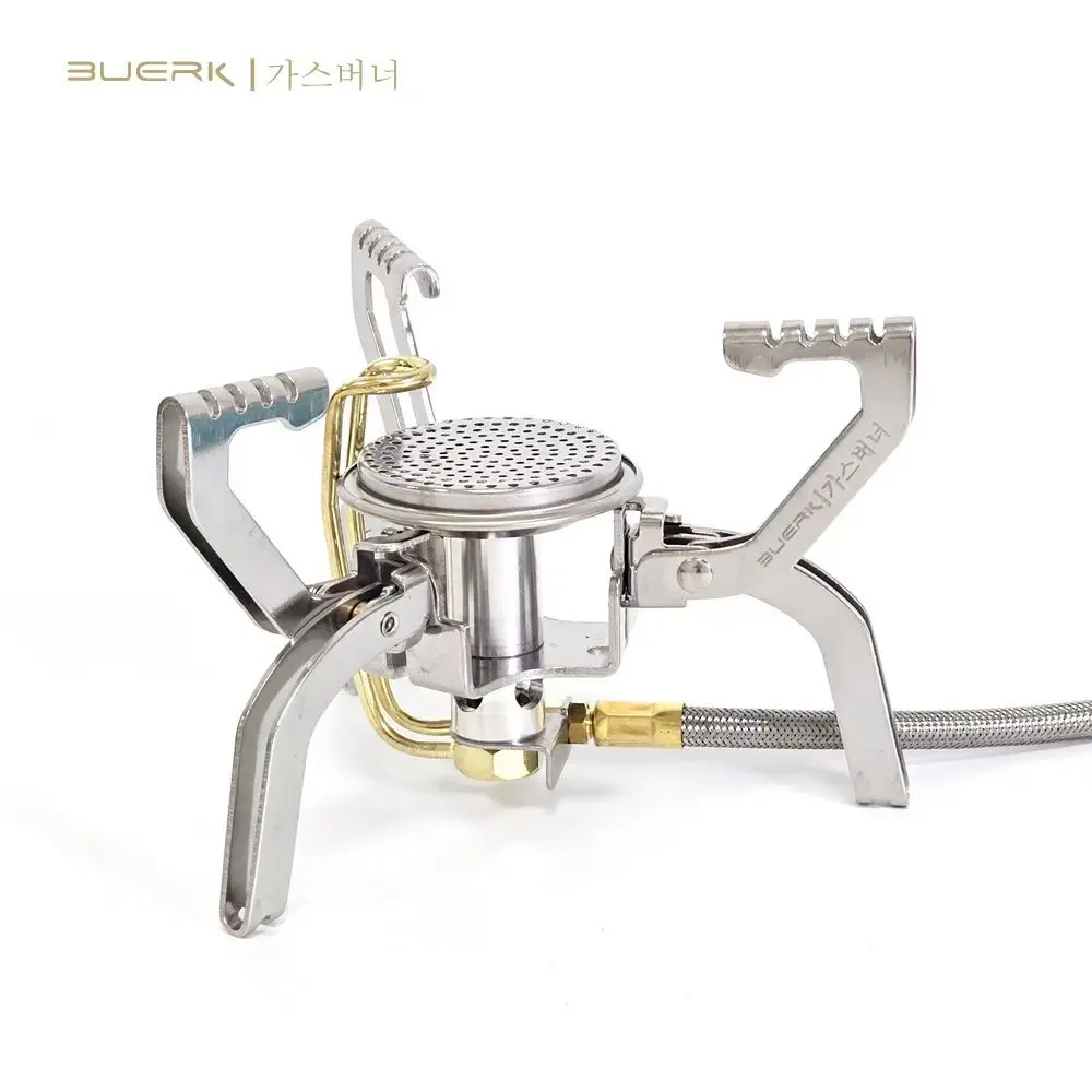 Portable Fierce Fire and Windproof Pocket Stove for Camping, Tea Cooking and Water Burning, Energy-saving Flat Gas Pot Stove