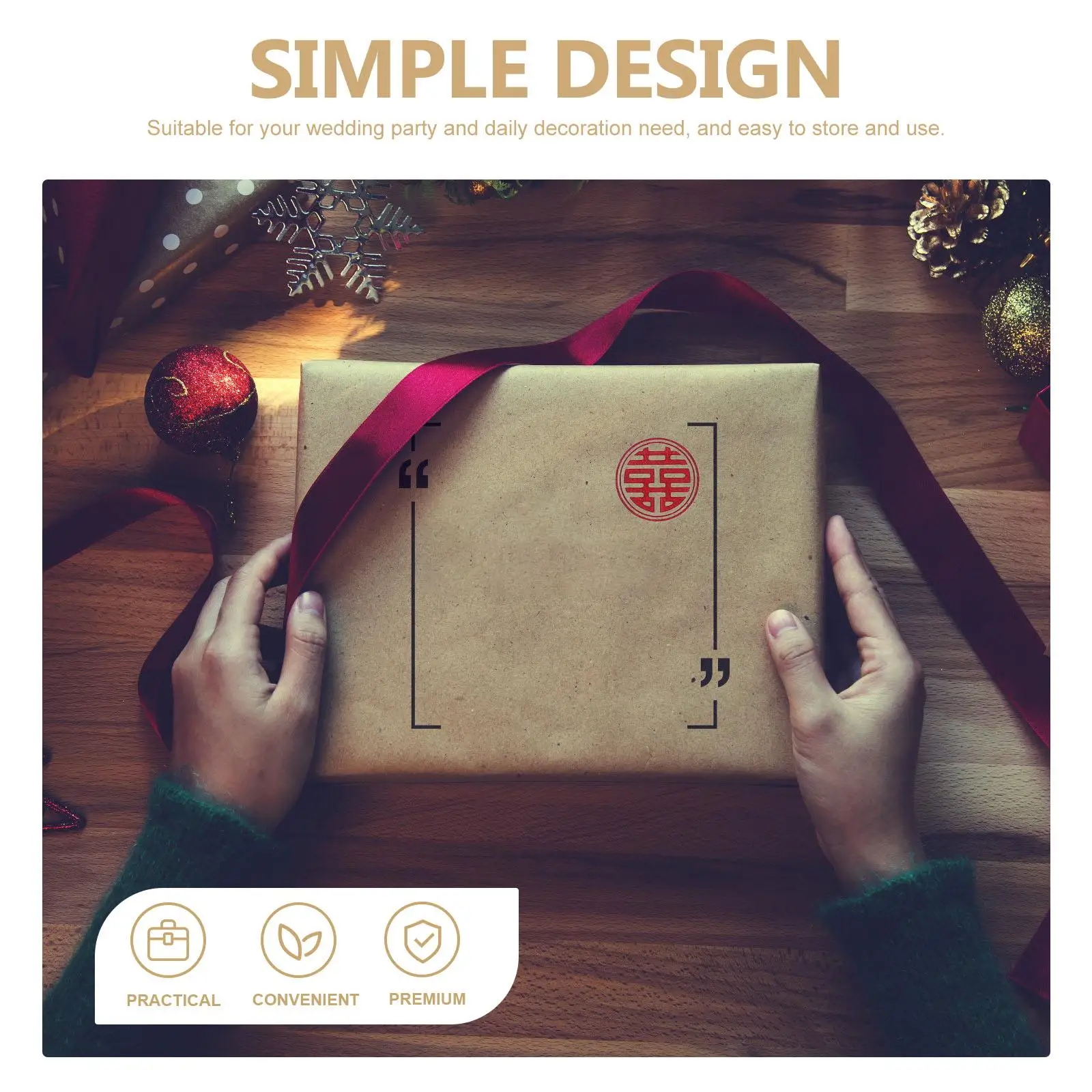 20 Blatt Hi-Wort-Aufkleber, hochwertig, selbstklebend, lebendige Hochzeit, Atmosphäre, Umschläge, Geschenkbox, Scrapbook-Taschenetiketten, Versiegelung