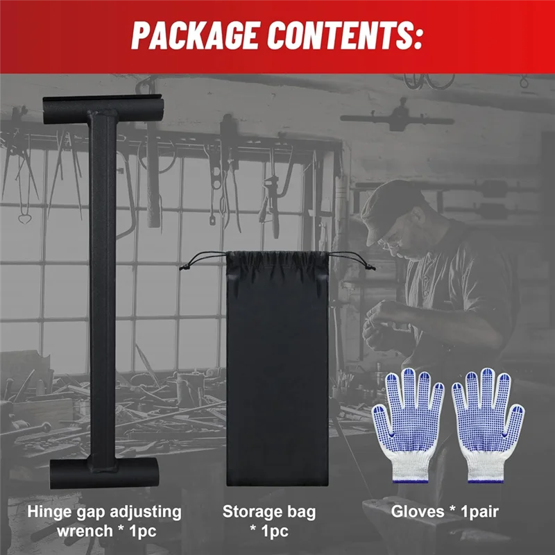 

A96I-Door Hinge Adjustment Tool, Long Handle Hinge Bender Wrench For .134 Gauge Commercial Door Quick And Efficient Solutions