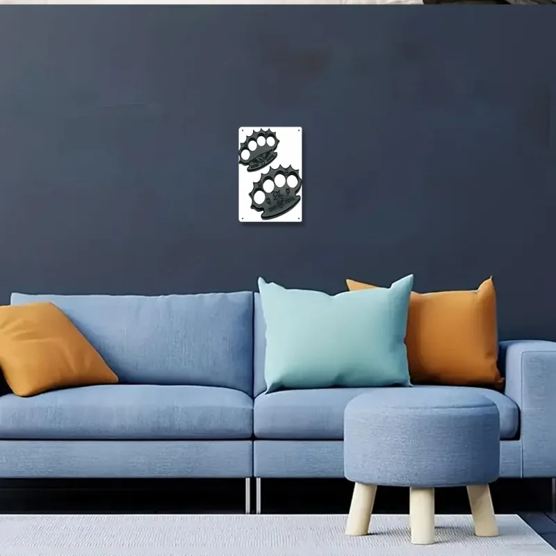 لافتة معدنية ثنائية الأبعاد من الألومنيوم على شكل نمر 5 - ديكور منزلي متين، سهل التعليق، مثالية لمحلات القهوة والحانات والحفلات #4