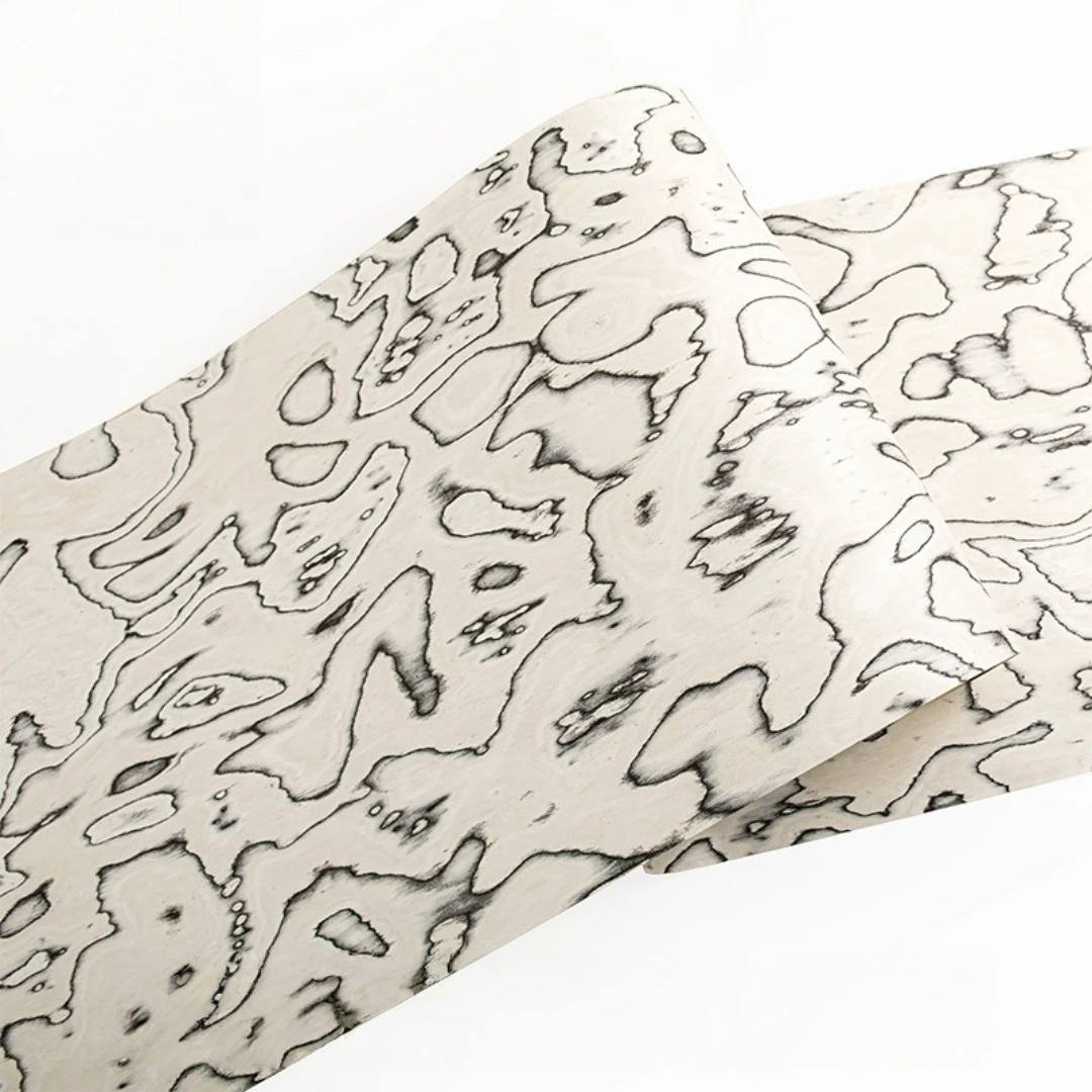 58x250cm Snow Atlas Engineered Wood Veneer For Furniture Wall Decoration Interior Renovation Cabinet Panels