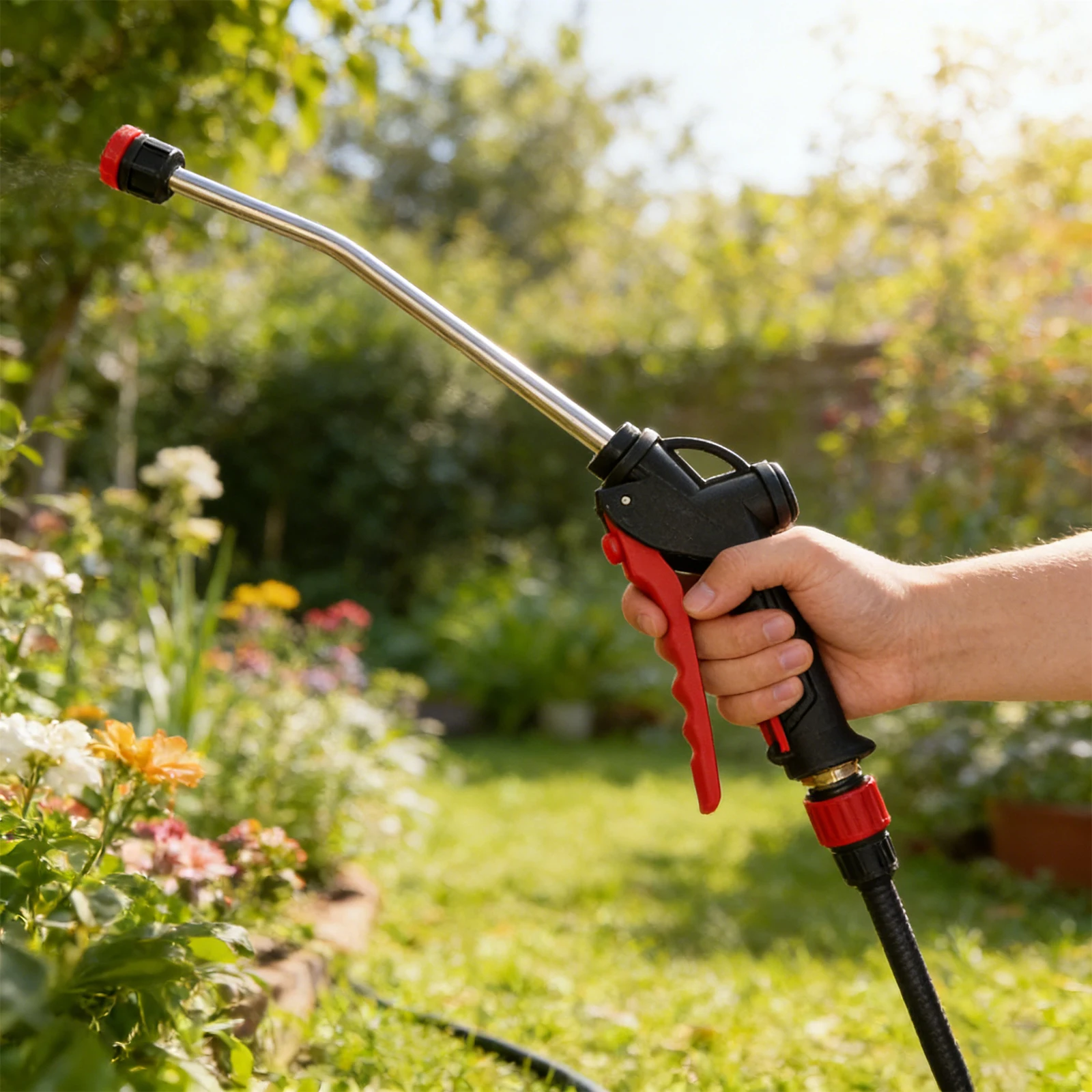 

Распылитель для мойки автомобилей, вощения и пенной очистки с защитным замком и отверстием для подвешивания, для полива растений и мытья полов