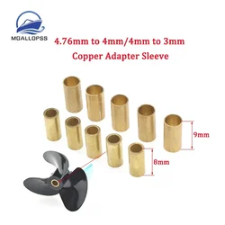 Rc Boat Copper 4.76 To 4mm/4mm To 3mm Adapter Converting Sleeve/Bush for Diameter 4/4.76mm Prop(screw) 4mm Shaft Housing 5pcs