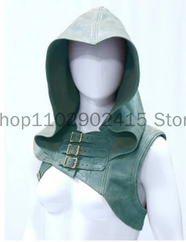 Cosplay medieval para homens e mulheres, guerreiro viking, aristocrata, cavaleiro assassino, xale, capa, renascimento, armadura com capuz, cosplay, acessórios