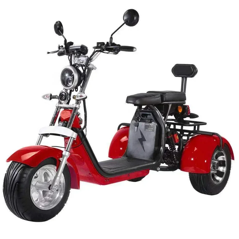 Cross-border Scooter 2000w Scooters Tricycle Citycoco Lithium Battery 60v 20ah 30ah 40ah Electric Vehicle Tricycle Citycoco