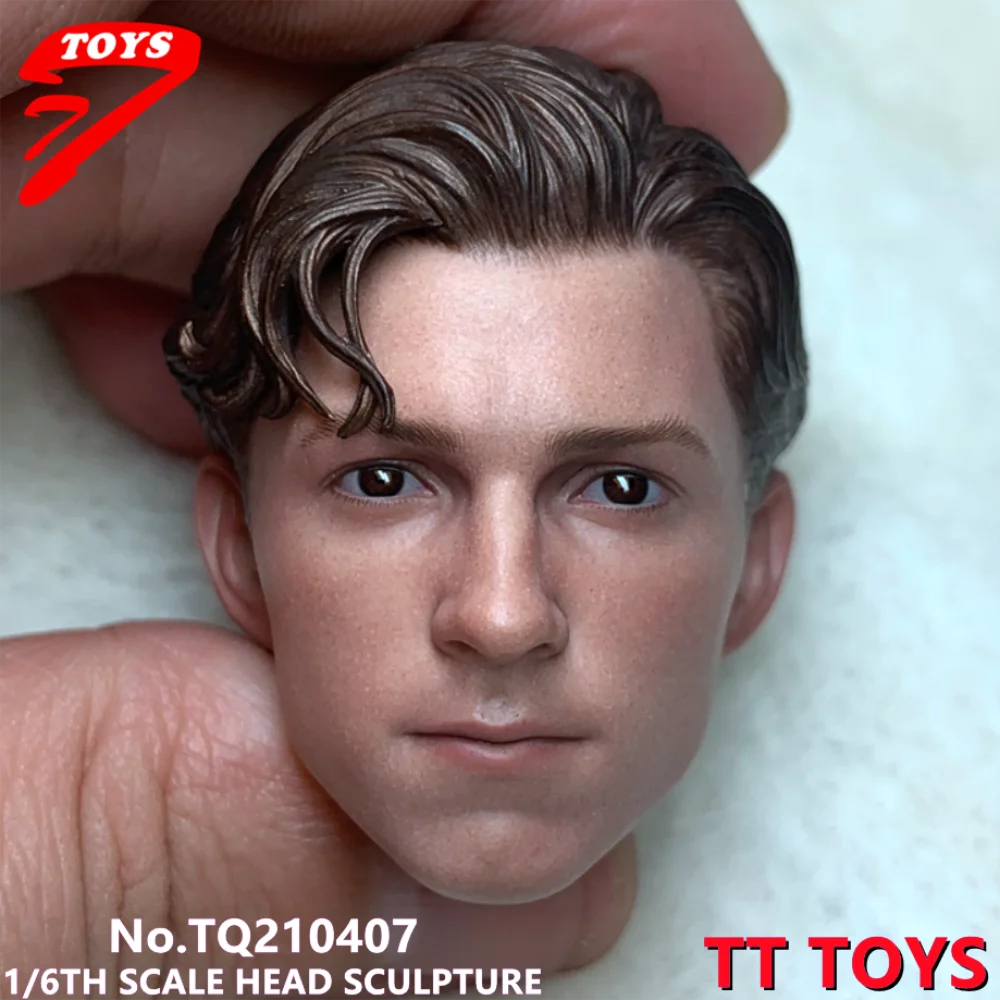 TTTOYS 1/6th  Head Man Tom Holland Vivid Head Sculpture Carving Model Fit 12