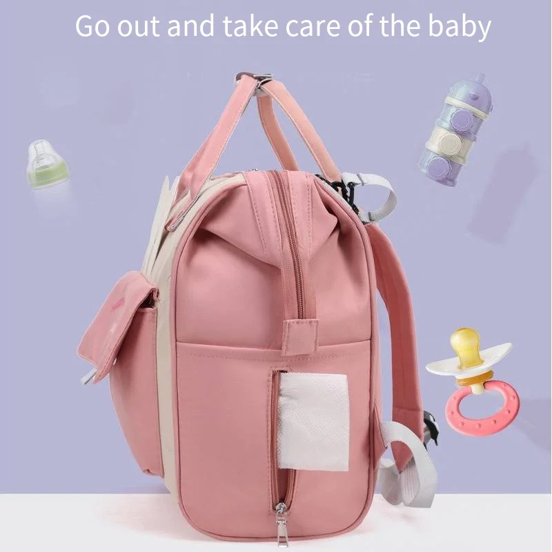 Bolsa multifuncional ligera para mamá, bolsa para botella, multiusos, bolsas para pañales, mochilas para mamá