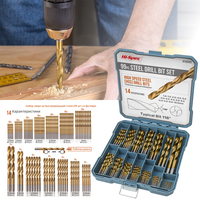 99pcs-130pcs Metal Drill Bit Set 1-10mm Titanium HSS Steel Drill Bit Masonry Drill and Woodworking Hydrocement Drill Set