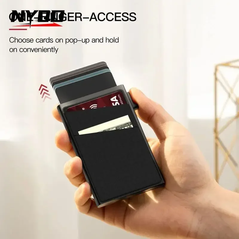 RFID Anti-theft Credit Card Holder Case Blocking Protected Smart Pocket Wallet Cartera Cardholder Men Mini Wallet Визитница