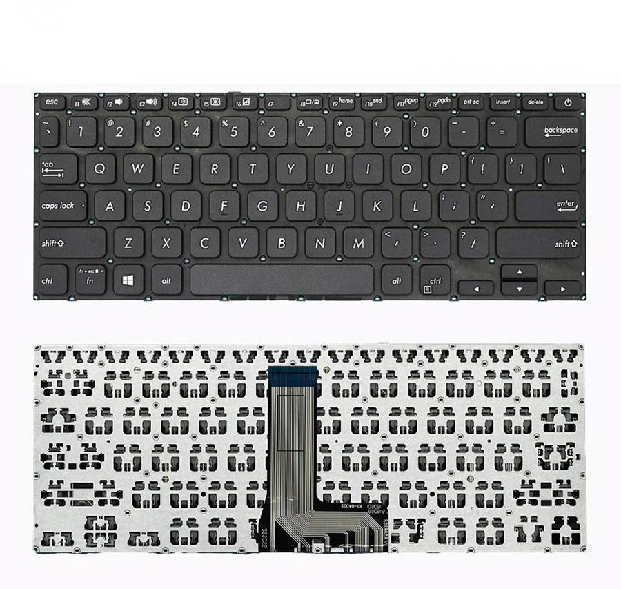 

New US Keyboard For Asus Vivobook X412 A412 X412D X412FA X412U X412UB X412UA D412 F412 S412 A412D A412FL English Black Silver