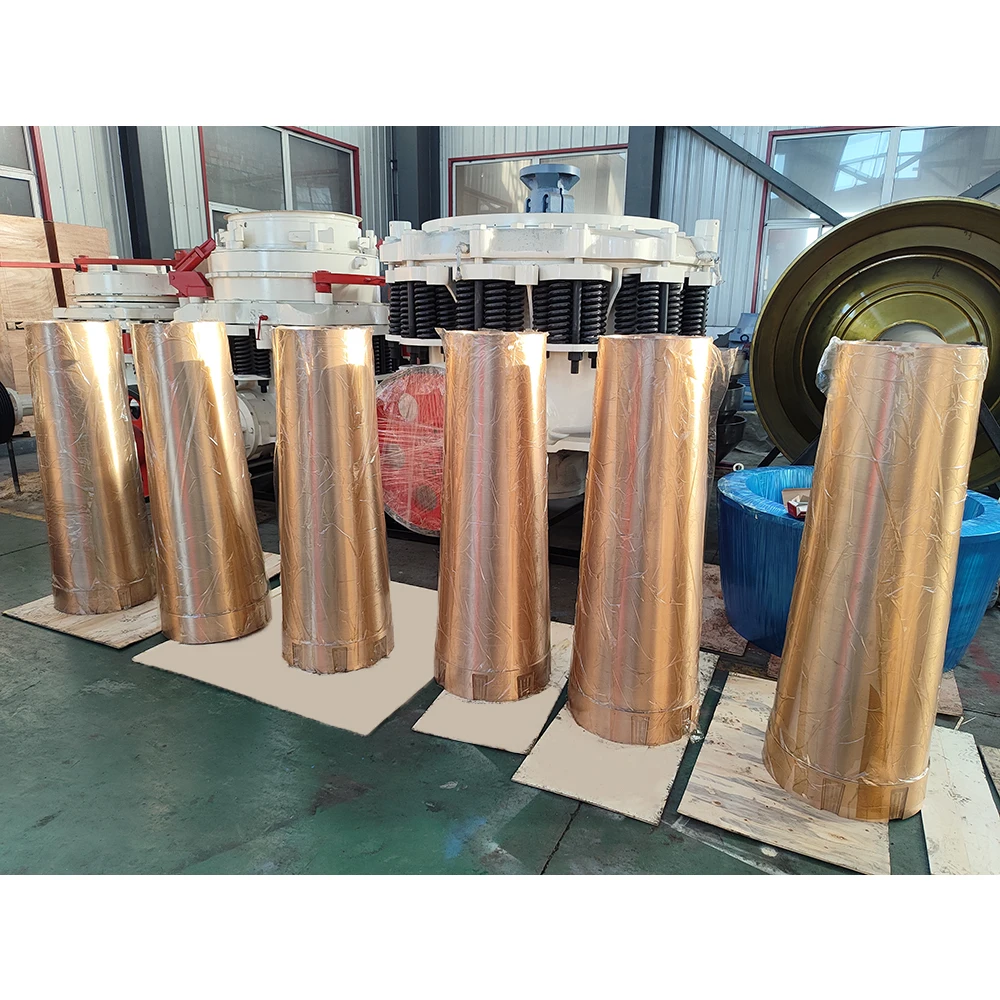 

Factory Price Cone Crusher Spare Parts Cooper Inner Outer Bushings Socket Liner and Eccentric Shaft Bushing Main Shaft Step