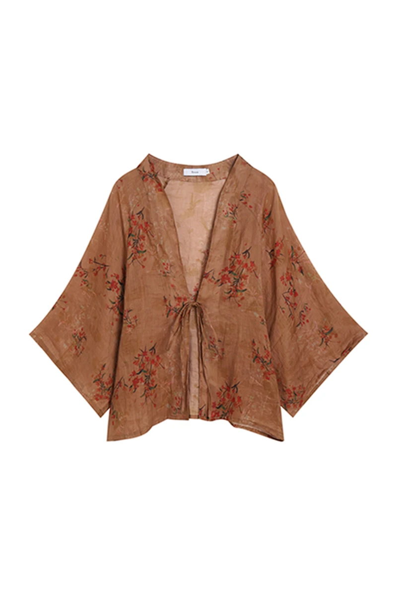 

Женская юбка Srose Mountain Hawthorn в стиле ретро с широкими рукавами, новая, в китайском национальном стиле, юбка-бромстити, в комплекте с длинными рукавами.