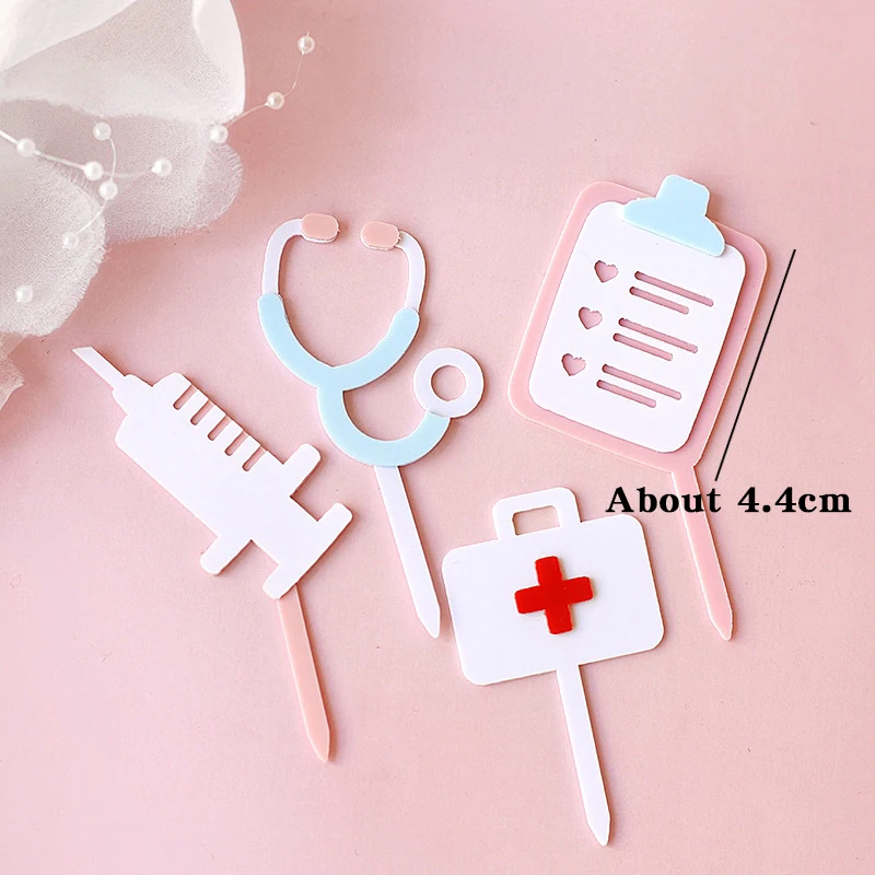 512 Internet Nurse Day Cake Decoration Medicine Box Syringe Nurse Clothe Steangel Burse Doctor Bouquet plug-in card Gifts
