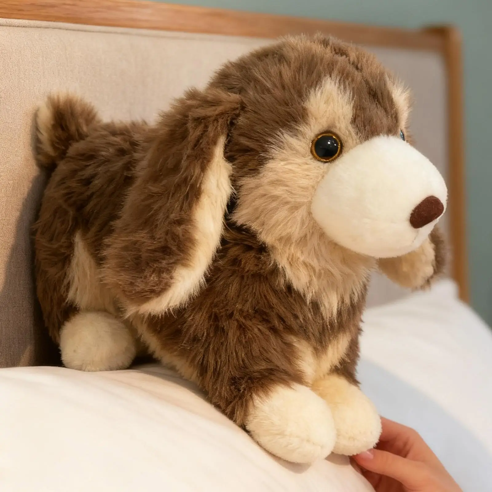 Plush Bag Dog Shape Wallet Plush Shoulder Bag Toy Realistic for Kids Boys Girls School Travel Women Coin Halloween Plush toy bag