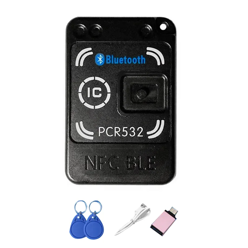 

ABDE-NFC Mini 532 RFID NFC BLE Копировальный аппарат 13,56 МГц Декодер карт Дубликатор Английская версия Функция полного декодирования Ключ смарт-карты