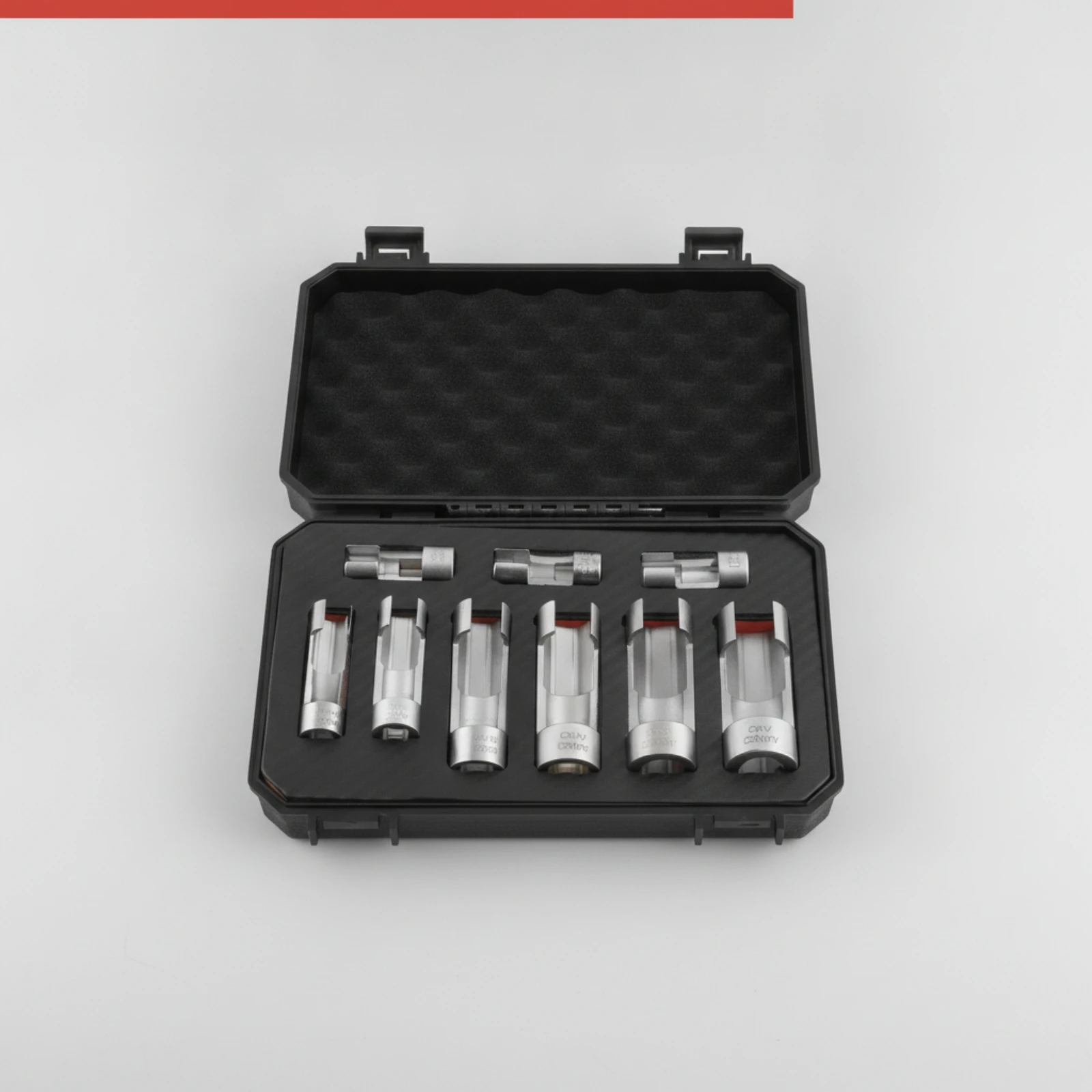 9 Pieces Slotted Socket Set with Case Metric Slotted Socket Set Tool Kit with Storage Case Rust-Resistant Toolbox Long-Lasting