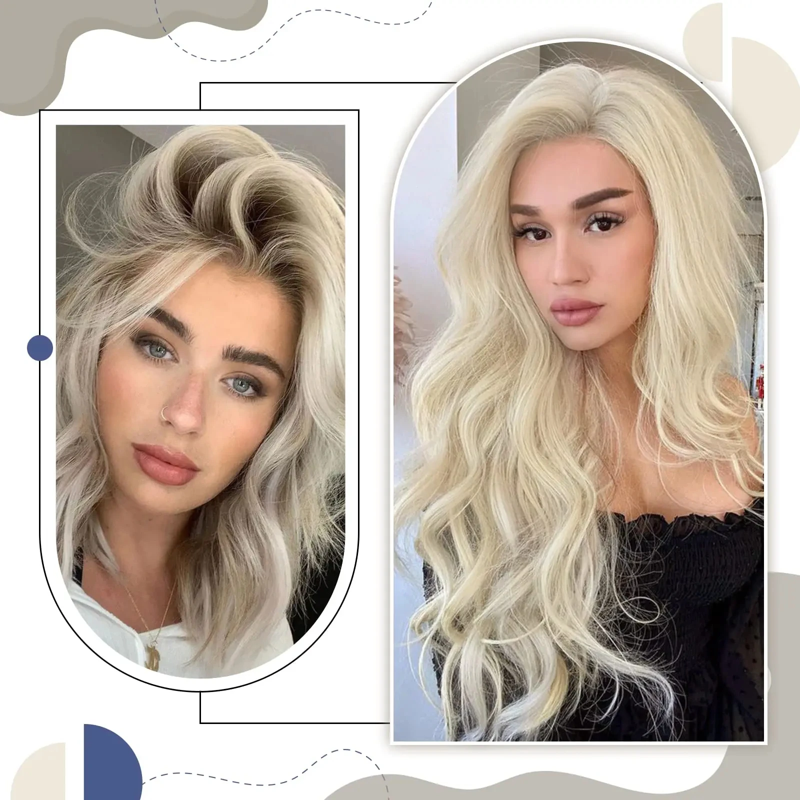 Extensions de Cheveux Humains Naturels Remy, Vrais Cheveux Humains, Bande Invisible, PU, Sans Couture, Blanc, Platine, Blond 60