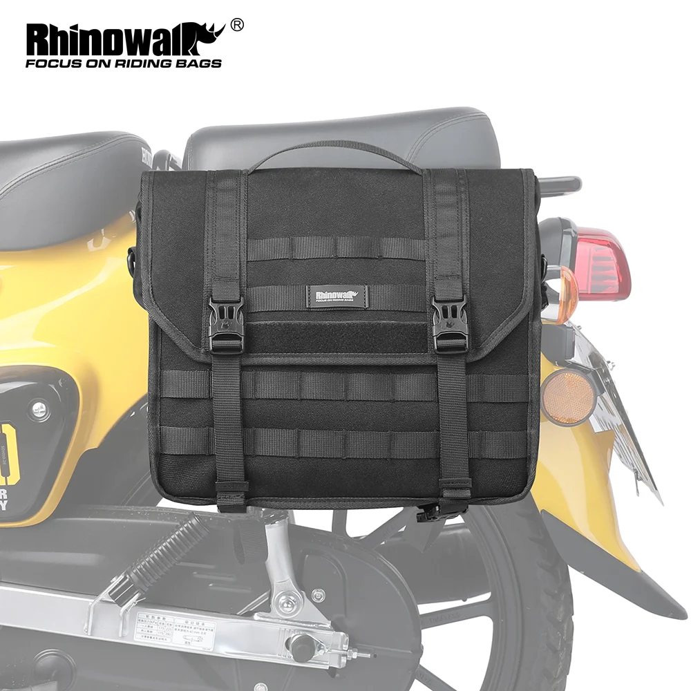 

Rhinowalk Motorcycle Quick Release Bag 13L Saddlebag Waterproof Motor Side Bag With Inner Support PP Board Back Tail Rack Bag