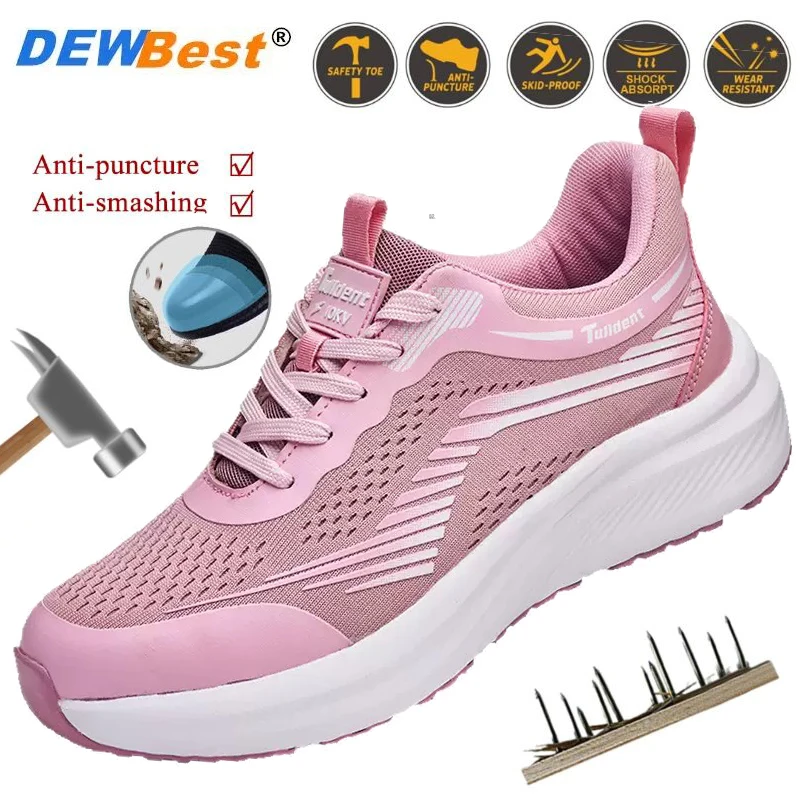 Men's and Women's Impact- and Puncture-Resistant Safety Electrical Insulated Construction Work Shoes with Soft Soles for Comfort