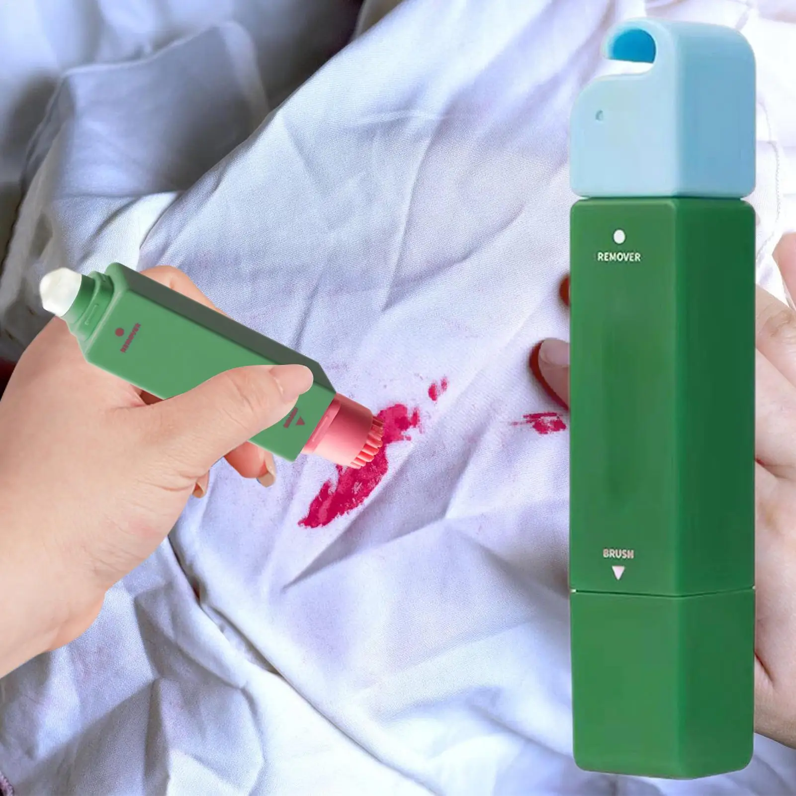 

12ML White Clothes Stain Remover Pen Strong Portable Waterless Oil Laundry Stain Removers No Washing Double-Headed BleachPen