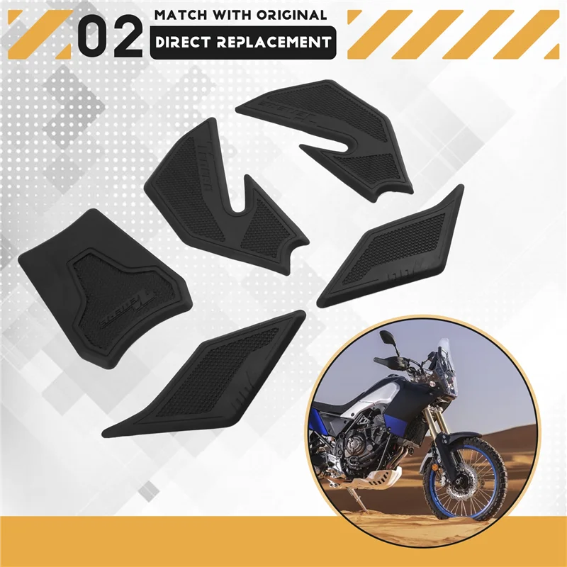 

ABXN-Motorcycle Tank Pads Knee Grip Traction Pad Tank Pads For Yamaha Tenere 700 Motorcycle Accessories