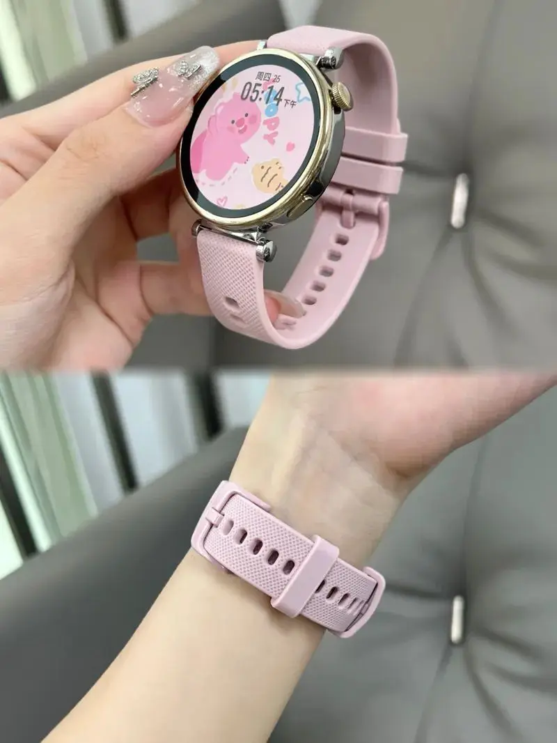 سيليكون الفرقة لساعة سامسونج جالاكسي 7/6/5/برو/4/كلاسيك/أكتيف 2 47-44 مللي متر 20 مللي متر/22 مللي متر الرياضة سوار هواوي gt 18 مللي متر حزام ساعة اليد