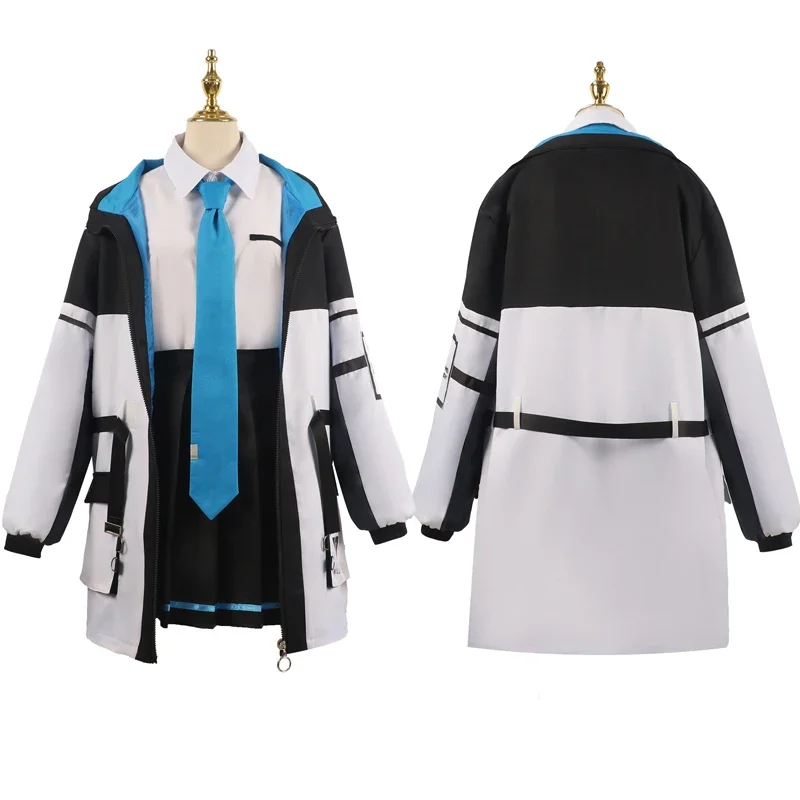 Tendou Alice Cosplay Costume Wig Coat Game Blue Archive Millennium High School Uniform Halloween Party Women Men